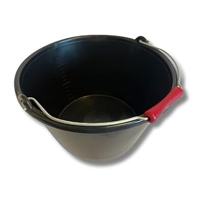 KIBROS Lot de 6 Seaux à Veau en Plastique Noir Capacité de 15 Litres Anse Robuste en Métal Zinguée pour Durabilité VC6610x6 - Publicité KIBROS Lot de 6 Seaux à Veau en Plastique Noir Capacité de 15 Litres Anse Robuste en Métal Zinguée pour Durabilité VC6610x6 - Publicité