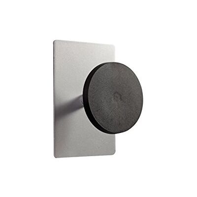 ALBA PMS1MAG Patère Magnétique Simple Gris Métal / Noir - Publicité ALBA PMS1MAG Patère Magnétique Simple Gris Métal / Noir - Publicité
