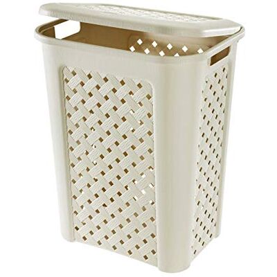 Tontarelli Arianna Panier à Linge, Modèle Percé, Plastique, Beige, 30 litres - Publicité Tontarelli Arianna Panier à Linge, Modèle Percé, Plastique, Beige, 30 litres - Publicité