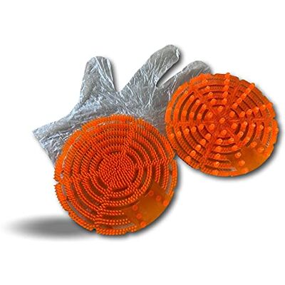 KIBROS Pack de 2 écrans urinoir anti splash Ø 17 cm Parfum mangue Désodorisant Anti bactéries Orange Filtre S'adapte à tous les urinoirs Hotel restaurant école camping URISPLOR - Publicité KIBROS Pack de 2 écrans urinoir anti splash Ø 17 cm Parfum mangue Désodorisant Anti bactéries Orange Filtre S'adapte à tous les urinoirs Hotel restaurant école camping URISPLOR - Publicité