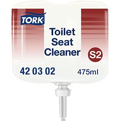 Tork Nettoyant pour siège de toilette 420302 Nettoyant Lunette WC pour une hygiène supplémentaire Pour distributeurs S2 Qualité Premium, 8 x 475 ml - Publicité Tork Nettoyant pour siège de toilette 420302 Nettoyant Lunette WC pour une hygiène supplémentaire Pour distributeurs S2 Qualité Premium, 8 x 475 ml - Publicité