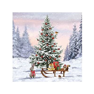 Ambiente Noël Serviettes en papier Winter Animals/Animaux d'hiver 33 x 33cm 20 pièces - Publicité Ambiente Noël Serviettes en papier Winter Animals/Animaux d'hiver 33 x 33cm 20 pièces - Publicité