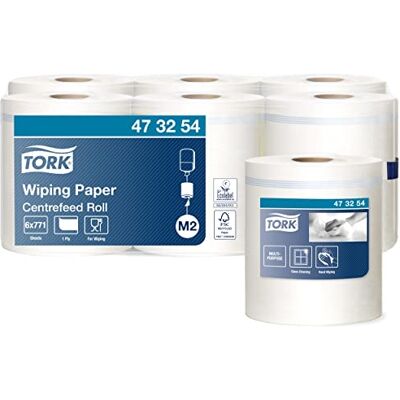 Tork 473254 Papier d'essuyage Universal Blanc 1 pli lot de 6 rouleaux 6 x 270 m 35 x 19,8 cm - Publicité Tork 473254 Papier d'essuyage Universal Blanc 1 pli lot de 6 rouleaux 6 x 270 m 35 x 19,8 cm - Publicité