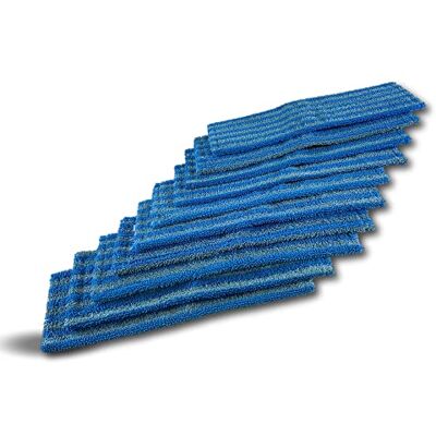 KIBROS Lot de 10 serpillières pour balai Easy press Frange microfibre à languette avec œillets 40 cm 46*15 cm Lavage tous types de sol Lavante et dégraissante Carrelage et parquet 105701X10 - Publicité KIBROS Lot de 10 serpillières pour balai Easy press Frange microfibre à languette avec œillets 40 cm 46*15 cm Lavage tous types de sol Lavante et dégraissante Carrelage et parquet 105701X10 - Publicité