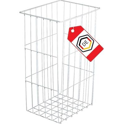 Gedotec Panier à Linge Sale Métallique Corbeille Rangement pour Chambre, Dressing, Salle de Bain, Buanderie et Cuisine Rail de Suspension Murale pratique Acier Blanc RAL 9010-340x250x450mm - Publicité Gedotec Panier à Linge Sale Métallique Corbeille Rangement pour Chambre, Dressing, Salle de Bain, Buanderie et Cuisine Rail de Suspension Murale pratique Acier Blanc RAL 9010-340x250x450mm - Publicité