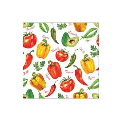Ambiente Serviettes décorées Légumes Lot de 20 - Publicité Ambiente Serviettes décorées Légumes Lot de 20 - Publicité