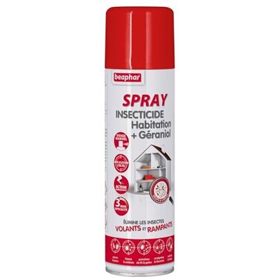 Beaphar – Spray insecticide habitation – Tue les insectes volants, rampants, les œufs et larves – Pour traiter des zones ciblées – Action longue durée jusqu'à 3 mois – Flacon 500ml - Publicité Beaphar – Spray insecticide habitation – Tue les insectes volants, rampants, les œufs et larves – Pour traiter des zones ciblées – Action longue durée jusqu'à 3 mois – Flacon 500ml - Publicité