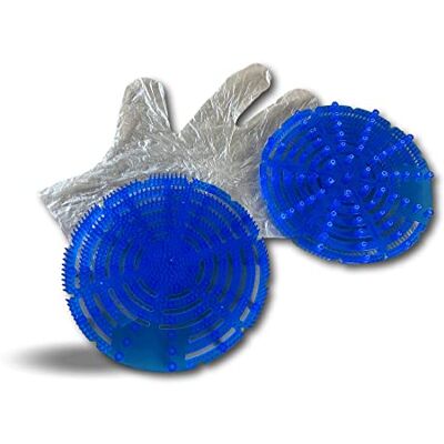 KIBROS Pack de 2 écrans urinoir anti splash Ø 17 cm Océan fresh Désodorisant Anti bactéries Bleu pale Filtre S'adapte à tous les urinoirs Hotel restaurant école camping URISPLBLP - Publicité KIBROS Pack de 2 écrans urinoir anti splash Ø 17 cm Océan fresh Désodorisant Anti bactéries Bleu pale Filtre S'adapte à tous les urinoirs Hotel restaurant école camping URISPLBLP - Publicité