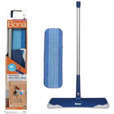BONA Mop microfibre premio - Flexible, Grande tête, Nettoyeur pour parquet - Publicité BONA Mop microfibre premio - Flexible, Grande tête, Nettoyeur pour parquet - Publicité