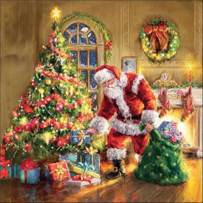 Ambiente - Serviette De Noël 33x33 - Napkin - Publicité Ambiente - Serviette De Noël 33x33 - Napkin - Publicité