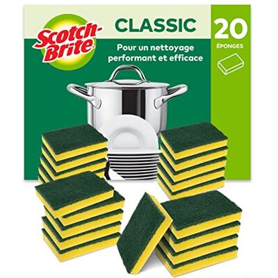 Éponge abrasive Heavy Duty Scotch-Brite - 20 pièces - Publicité Éponge abrasive Heavy Duty Scotch-Brite - 20 pièces - Publicité