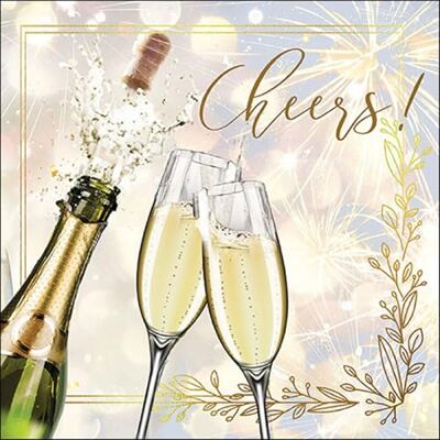 Ambiente Lot de 20 serviettes en papier avec motif « Cheers im Feiern » Idéales également pour le découpage et la technique des serviettes 33 x 33 cm - Publicité Ambiente Lot de 20 serviettes en papier avec motif « Cheers im Feiern » Idéales également pour le découpage et la technique des serviettes 33 x 33 cm - Publicité