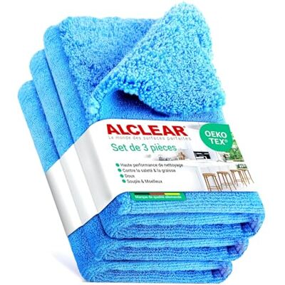 Serviette de Cuisine Universelle ALCLEAR - Microfibre, Haute Brillance, 3 pcs - Publicité Serviette de Cuisine Universelle ALCLEAR - Microfibre, Haute Brillance, 3 pcs - Publicité