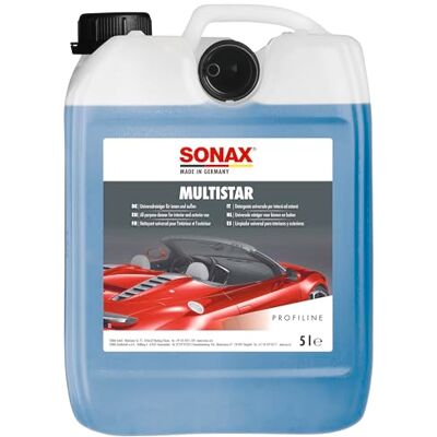 SONAX PROFILINE MultiStar (5 litres) Nettoyant universel auto, puissant, intérieur/extérieur, compatible matériaux et surfaces filmées. Publicité SONAX PROFILINE MultiStar (5 litres) Nettoyant universel auto, puissant, intérieur/extérieur, compatible matériaux et surfaces filmées. Publicité