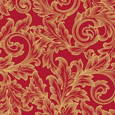 Ambiente Lot de 20 serviettes en papier avec motif balançoires baroques Rouge et doré Idéales pour le découpage et la technique des serviettes 33 x 33 cm - Publicité Ambiente Lot de 20 serviettes en papier avec motif balançoires baroques Rouge et doré Idéales pour le découpage et la technique des serviettes 33 x 33 cm - Publicité