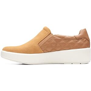 Clarks Femme Layton Step Sneaker, Light Tan Combi, 35 EU - Publicité