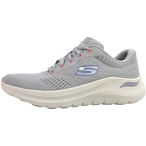Skechers Femme Arch FIT 2.0 BIG League Basket, Garniture Corail Pervenche Gris Clair, 36 EU - Publicité Skechers Femme Arch FIT 2.0 BIG League Basket, Garniture Corail Pervenche Gris Clair, 36 EU - Publicité