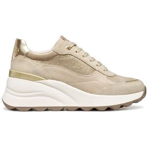 Geox Femme D Spherica Ec13 Basket, Beige, 35 EU - Publicité Geox Femme D Spherica Ec13 Basket, Beige, 35 EU - Publicité