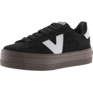 Victoria Basket Basse Barcelona Ciclista Croûte De Cuir & Plateforme & Pièces en Contraste 1092171 pour Femme Negro 39 - Publicité Victoria Basket Basse Barcelona Ciclista Croûte De Cuir & Plateforme & Pièces en Contraste 1092171 pour Femme Negro 39 - Publicité