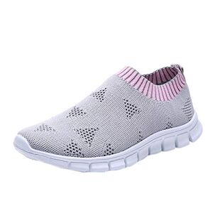 Susenstone Chaussures De Course pour Femme Pas Cher Baskets Basses Running Fitness Sport Respirant Mesh Chaussette Femme Sneakers Outdoors Jogging - Publicité