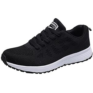 Susenstone Chaussure Blanche Femme De Sport Running Sneakers Plates Love Confort Respirantes LéGèRes Chaussures à Lacets 39 EU - Publicité