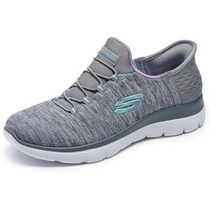 Skechers Femme Summits Hands-Free Slip-ins – Memory Foam Insole, Heel Pillow, Vegan Materials Basket, Gray Mesh/Multi Trim, 37 EU - Publicité Skechers Femme Summits Hands-Free Slip-ins – Memory Foam Insole, Heel Pillow, Vegan Materials Basket, Gray Mesh/Multi Trim, 37 EU - Publicité