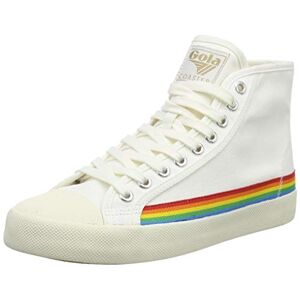 Gola Coaster High Rainbow Drop, Sneaker Femme, Off White/Multi, 36 EU - Publicité
