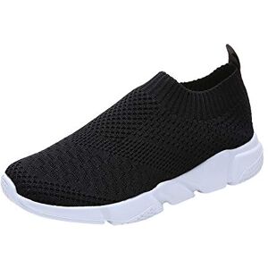 Susenstone Chaussure De Sport Femme Pas Cher A La Mode Basket Mode Air Running Course Chaussures sans Lacet Ete Outdoor Casual Mesh Respirant Confort Sneakers - Publicité