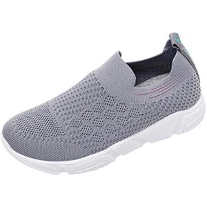 Susenstone Chaussures Femme Ete Confortable Pas Cher Soldes Baskets Basses Plate Running Jogging Sport Respirant LéGer Slip-on Mesh Chaussette Fille Sneakers Outdoors - Publicité