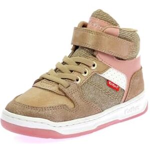 Kickers KICKADO,Sneakers Haut Enfant Beige Rose Glitter, 30 EU - Publicité Kickers KICKADO,Sneakers Haut Enfant Beige Rose Glitter, 30 EU - Publicité