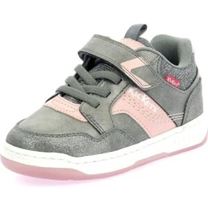 Kickers Kickarting, Sneakers Basses Fille, Gris Rose Argent, 30 - Publicité Kickers Kickarting, Sneakers Basses Fille, Gris Rose Argent, 30 - Publicité