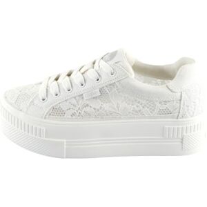 Buffalo PAIRED Bloom Chaussures de mariée basses pour femme Blanc Textile végétalien, Blanc., 41 EU - Publicité Buffalo PAIRED Bloom Chaussures de mariée basses pour femme Blanc Textile végétalien, Blanc., 41 EU - Publicité