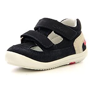 Kickers Kid, Salomés Mixte, Blanc/Marine, 20 - Publicité Kickers Kid, Salomés Mixte, Blanc/Marine, 20 - Publicité