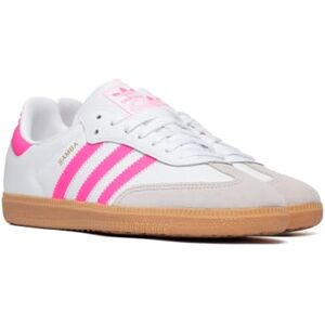 Adidas Samba Og J Undefined 3-Stripes 60S Retro Contrast Baskets, Blanc et rose, 6 Big Kid - Publicité Adidas Samba Og J Undefined 3-Stripes 60S Retro Contrast Baskets, Blanc et rose, 6 Big Kid - Publicité