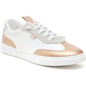 Rocket Dog Zap Block Slip-On Baskets Blanches - Trainer - Publicité Rocket Dog Zap Block Slip-On Baskets Blanches - Trainer - Publicité