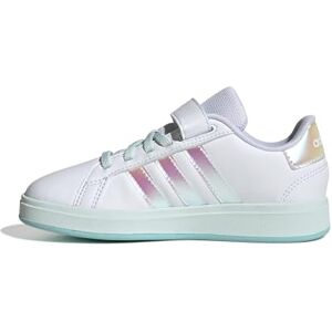 Adidas Grand Court 2.0 Shoes Kids Mixte Enfant Basket, FTWR White Iridescent Halo Mint, 2.5 UK Child - Publicité Adidas Grand Court 2.0 Shoes Kids Mixte Enfant Basket, FTWR White Iridescent Halo Mint, 2.5 UK Child - Publicité