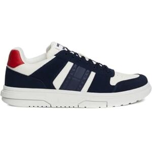 Tommy Jeans Baskets Homme Brooklyn en Daim, Bleu (Dark Night Navy), 40 - Publicité Tommy Jeans Baskets Homme Brooklyn en Daim, Bleu (Dark Night Navy), 40 - Publicité