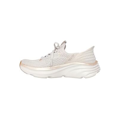 Skechers Femme D'Lux Vapor Evening Glow Slip-In ENTRAINEUSE, Natural Knit/Gold Trim, 40 EU - Publicité Skechers Femme D'Lux Vapor Evening Glow Slip-In ENTRAINEUSE, Natural Knit/Gold Trim, 40 EU - Publicité