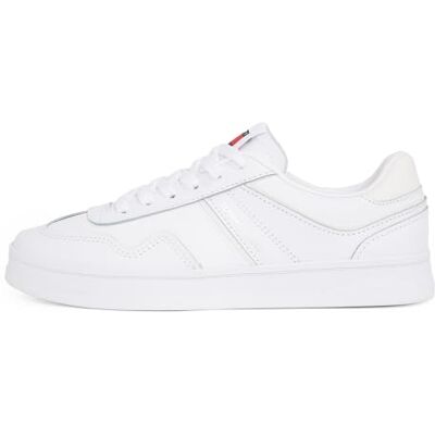Tommy Jeans Baskets Basses Femme Greenwich Leather Élégantes, Blanc (White), 40 - Publicité Tommy Jeans Baskets Basses Femme Greenwich Leather Élégantes, Blanc (White), 40 - Publicité