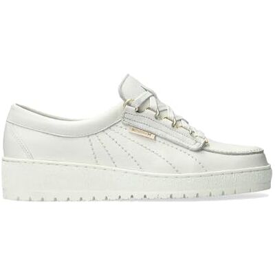 Mephisto Fermeture Lady en cuir blanc Hauteur du talon : 2 cm - Publicité Mephisto Fermeture Lady en cuir blanc Hauteur du talon : 2 cm - Publicité