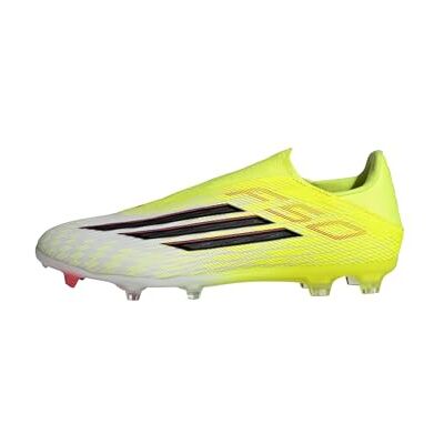 Adidas Mixte F50 League Laceless Firm Ground/Multi Ground Football Boots, Team Solar Yellow 2/Core Black/Lucid Red, 47 1/3 EU - Publicité Adidas Mixte F50 League Laceless Firm Ground/Multi Ground Football Boots, Team Solar Yellow 2/Core Black/Lucid Red, 47 1/3 EU - Publicité