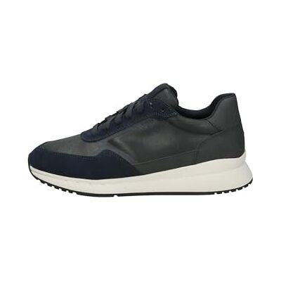 Geox Homme U Branthon Basket, Bleu, 44 EU - Publicité Geox Homme U Branthon Basket, Bleu, 44 EU - Publicité