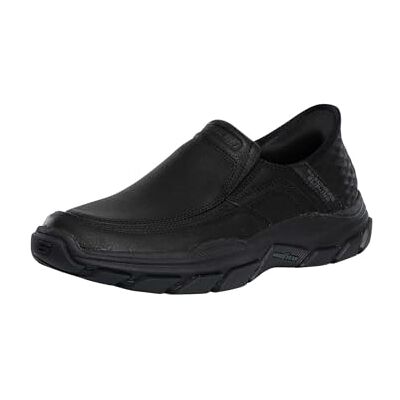 Skechers Homme RESPECTED Elgin Baskets, Black Leather, 42 EU - Publicité Skechers Homme RESPECTED Elgin Baskets, Black Leather, 42 EU - Publicité