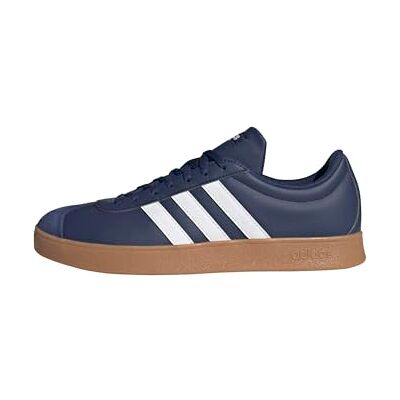 Adidas Homme VL Court Base Shoes, Dark Blue/FTWR white/GUM10, 45 1/3 EU - Publicité Adidas Homme VL Court Base Shoes, Dark Blue/FTWR white/GUM10, 45 1/3 EU - Publicité