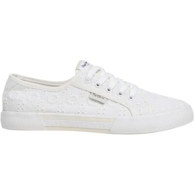 Pepe Jeans Femme Brady Cute W Sneak, Blanc cassé, 36 EU - Publicité Pepe Jeans Femme Brady Cute W Sneak, Blanc cassé, 36 EU - Publicité