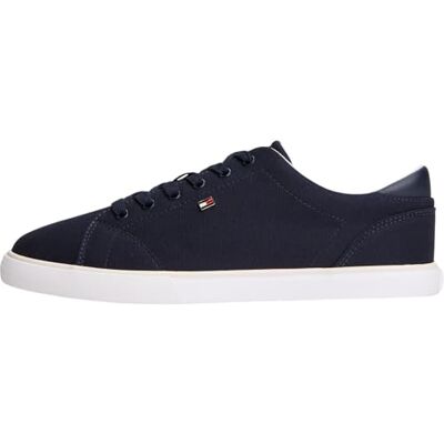 Tommy Hilfiger Femme Th Low Profile Vulc Canvas Fw0fw09102 Bas, Blue (Space Blue), 37 EU - Publicité Tommy Hilfiger Femme Th Low Profile Vulc Canvas Fw0fw09102 Bas, Blue (Space Blue), 37 EU - Publicité