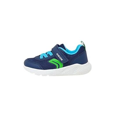 Geox J SPRINTYE Boy A, Basket garçon, Navy/Lt Green, - Publicité Geox J SPRINTYE Boy A, Basket garçon, Navy/Lt Green, - Publicité