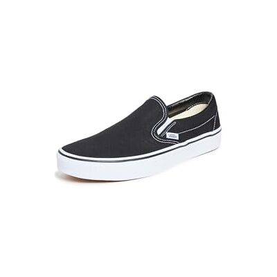 Vans Classic Slip-On Canvas, Mixte Adulte Noir (Black Shoe White Sole) 42 - Publicité Vans Classic Slip-On Canvas, Mixte Adulte Noir (Black Shoe White Sole) 42 - Publicité