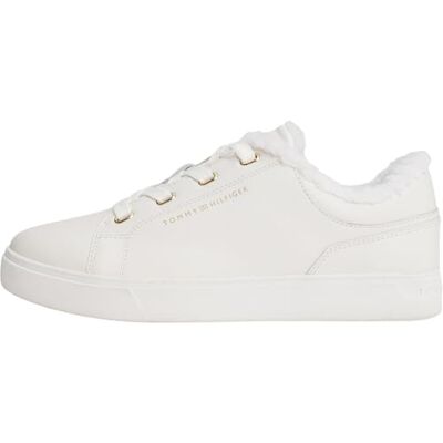 Tommy Hilfiger Baskets Cuvette Femme Casual Fourrées, Blanc (Ecru), 41 - Publicité Tommy Hilfiger Baskets Cuvette Femme Casual Fourrées, Blanc (Ecru), 41 - Publicité