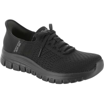Skechers Femme Graceful First Blush Slip-In ENTRAINEUSE, Black Knit, 41 EU - Publicité Skechers Femme Graceful First Blush Slip-In ENTRAINEUSE, Black Knit, 41 EU - Publicité